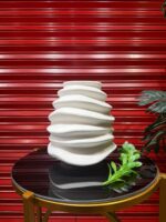 Textured Ceramic Hollow Vase - Image 2