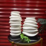 Textured Ceramic Hollow Vase