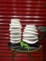 Textured Ceramic Hollow Vase