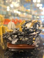 Horse Triple Stallion Statuette - Image 2