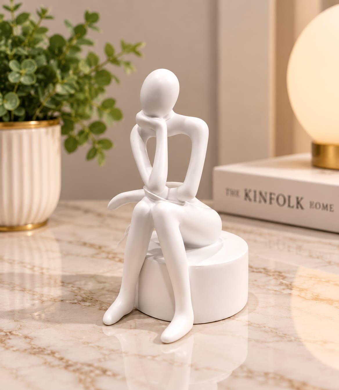WhatsApp Image 2026-09-26 at 12.14.15 PM Silent Thoughts Figurine - Abstract Thinker Sculpture for Modern Home Decor - Image 1